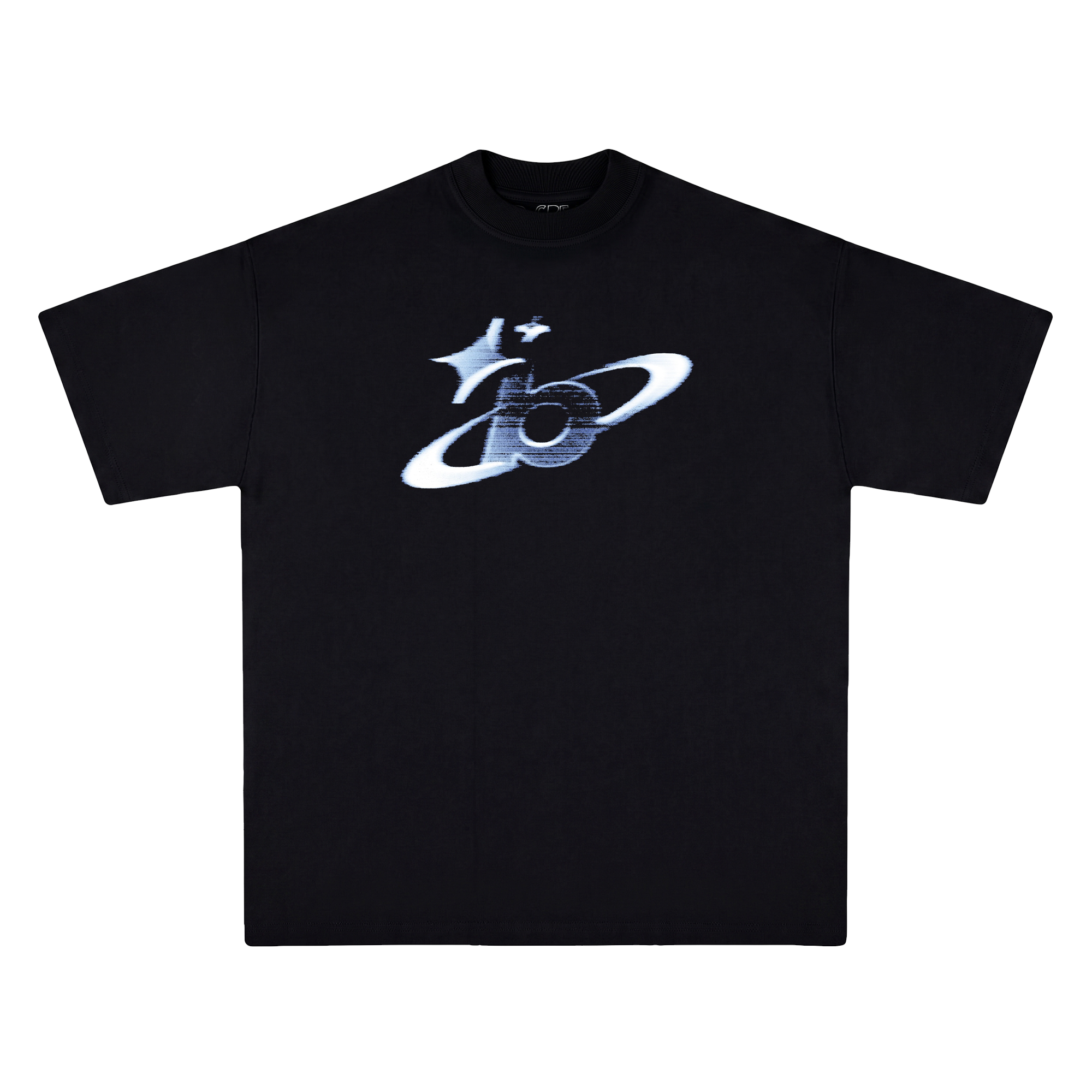 Polo Bored Angels negro vista frontal — Bored Vision streetwear Lima
