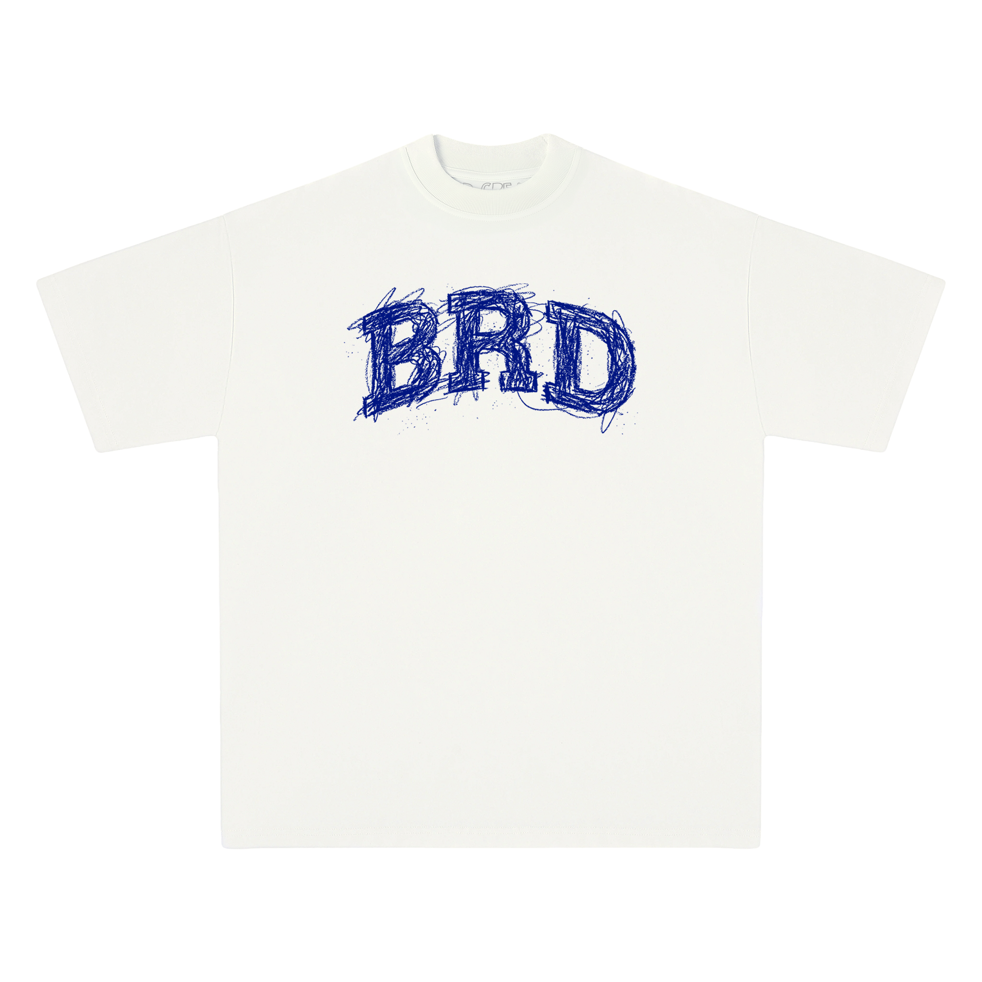 Polo Crayon Tee crema vista frontal — Bored Vision streetwear Lima
