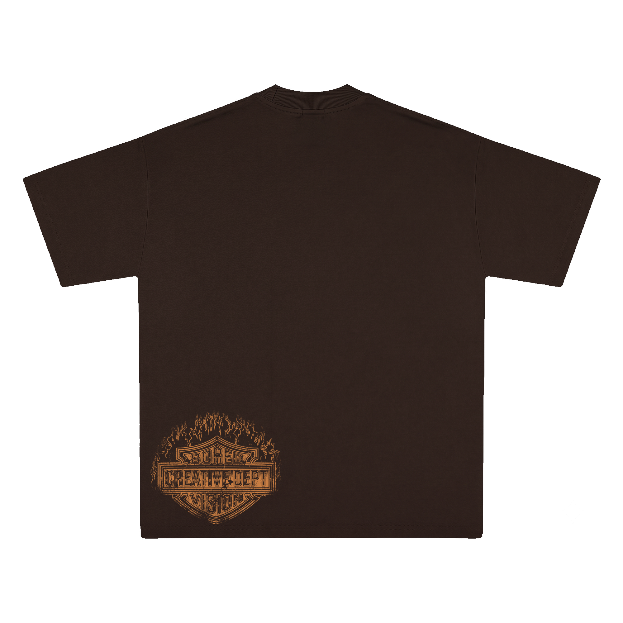 Polo Choppers Club marron vista trasera — Bored Vision streetwear Lima