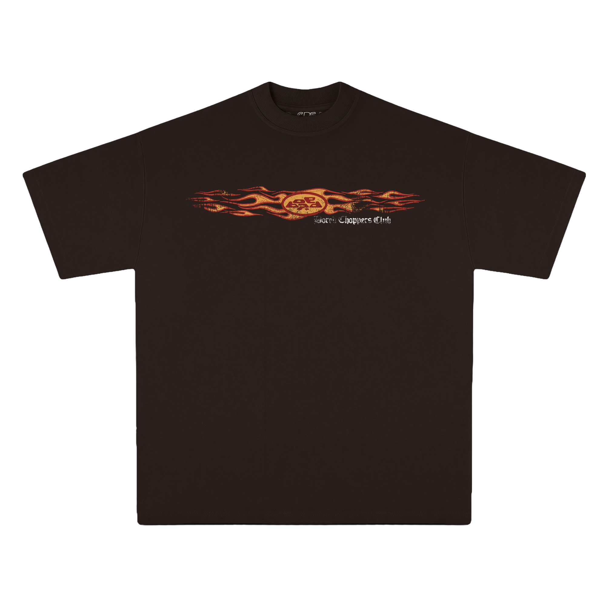 Polo Choppers Club marron vista frontal — Bored Vision streetwear Lima