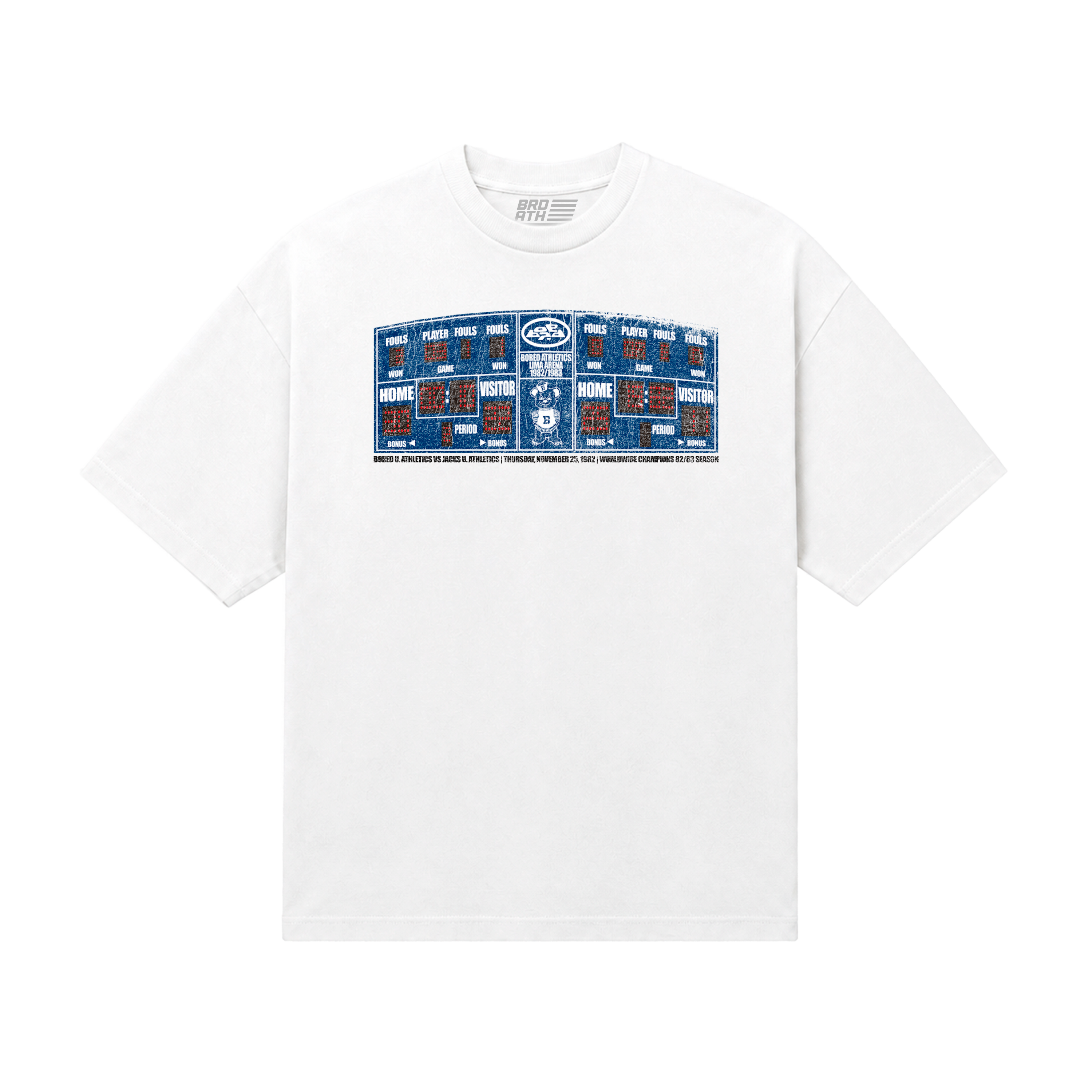 Polo Scoreboard Tee Bored Athletics vista frontal — Bored Vision Lima